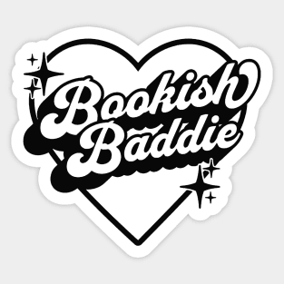 Bookish Baddie Sticker